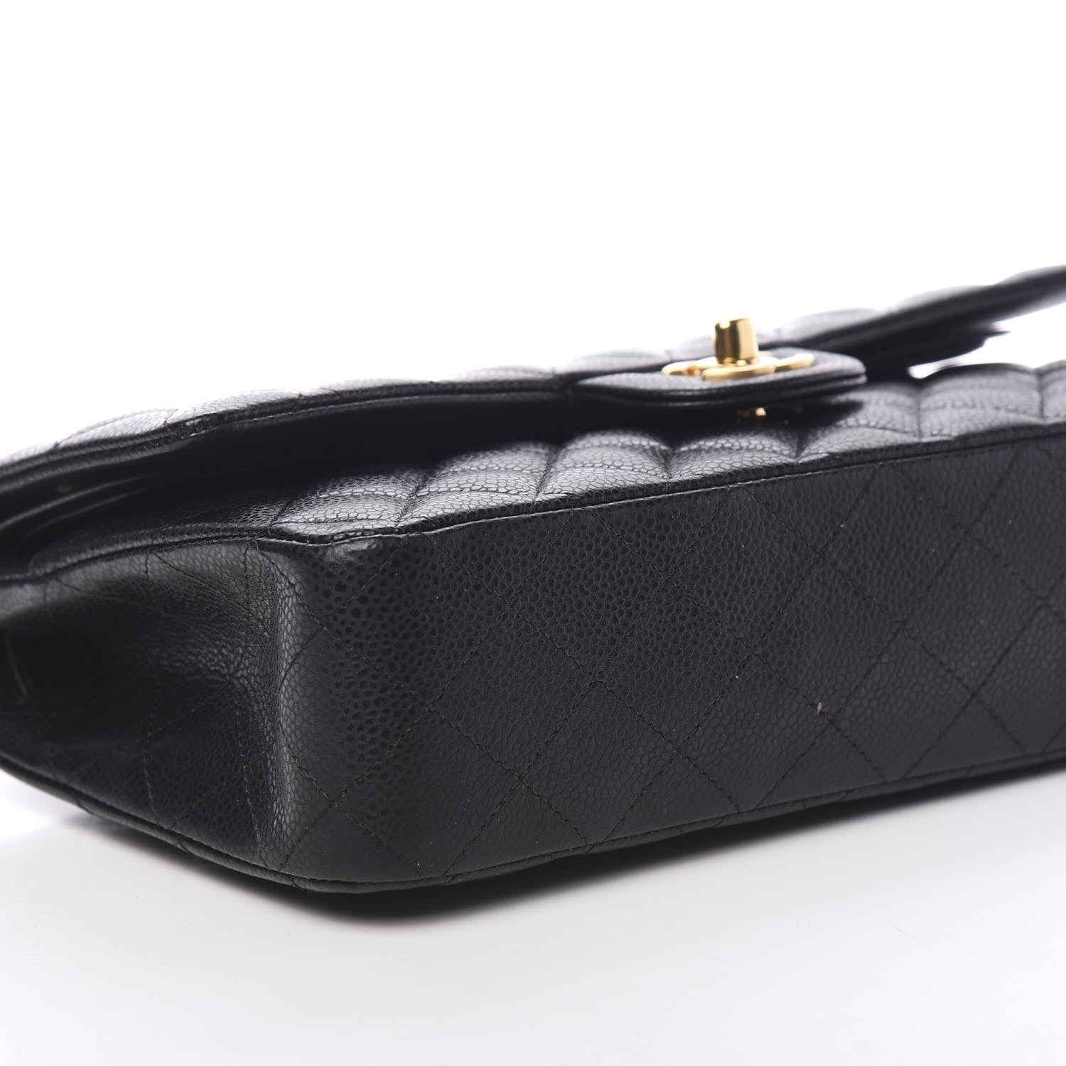 Chanel Caviar Quilted Medium Double Flap Black 7 of 10