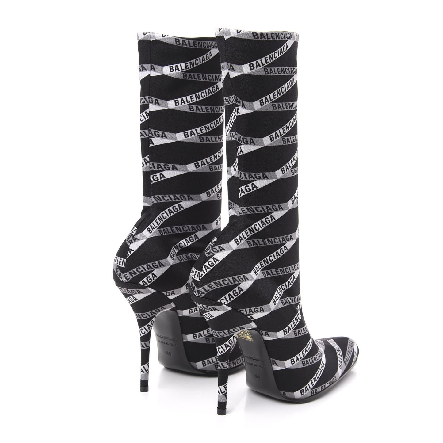 Spandex Losange Monogram 110mm Booties 40 Gris Black