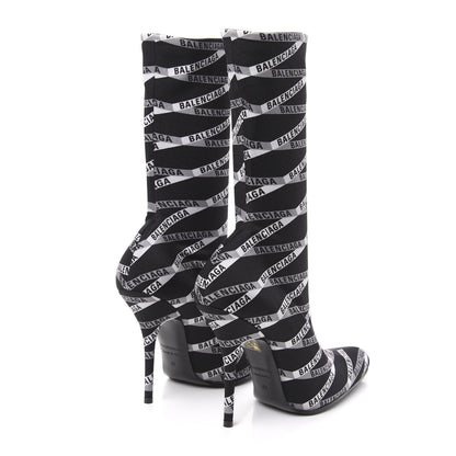 Balenciaga Spandex Losange Monogram 110mm Booties 40 Gris Black 4 of 7