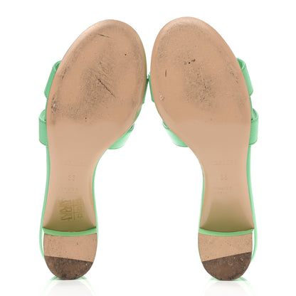 Hermes Epsom Oasis Sandals 36 Vert Pomme 5 of 9