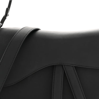 Christian Dior Ultra Matte Saddle Bag With Strap Black 8 of 10