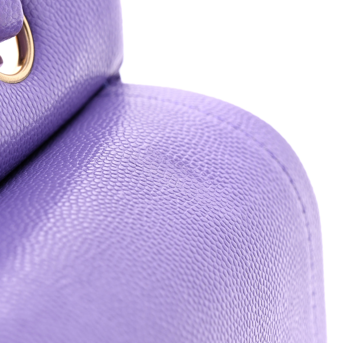 Chanel Caviar Quilted Medium Double Flap Purple 11 of 11