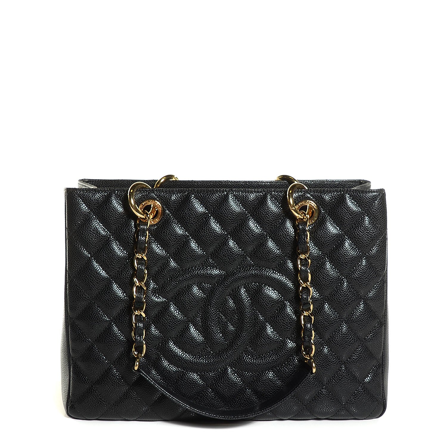 Chanel Caviar Quilted Grand Shopping Tote GST Black 1 of 7