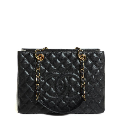 Chanel Caviar Quilted Grand Shopping Tote GST Black 1 of 7