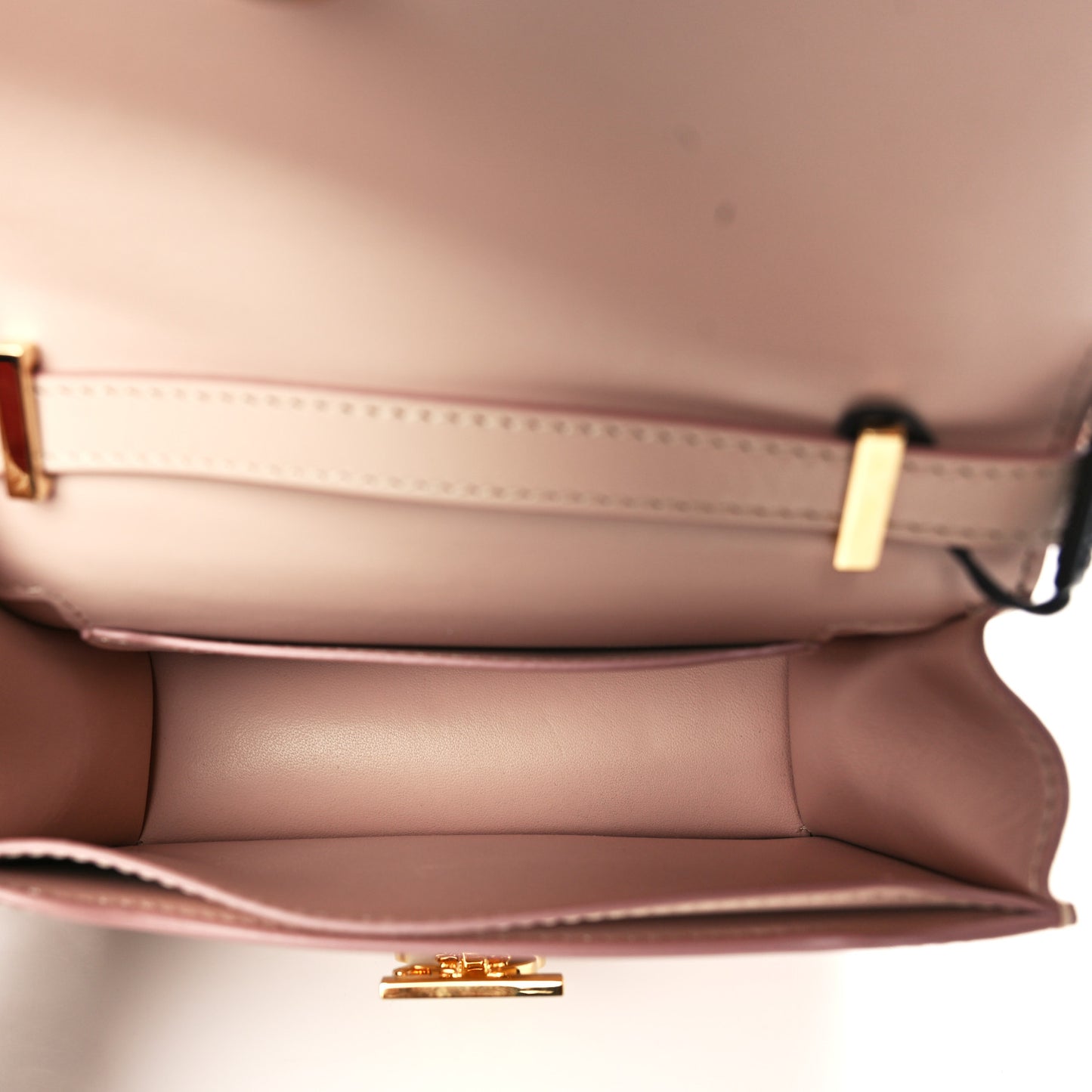 Calfskin Mini TB Bag Rose Beige