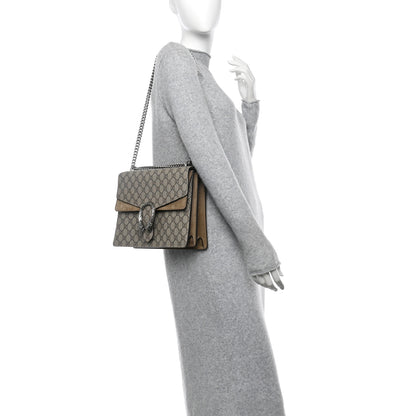 Gucci GG Supreme Monogram Medium Dionysus Shoulder Bag Taupe 2 of 11