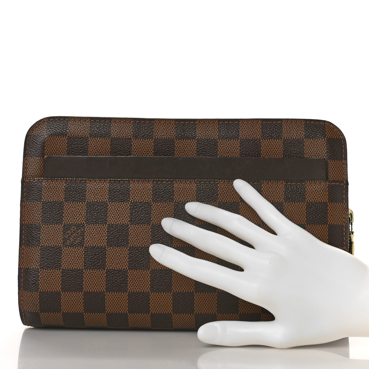 Louis Vuitton Damier Ebene Pochette Saint Louis Clutch 2 of 12