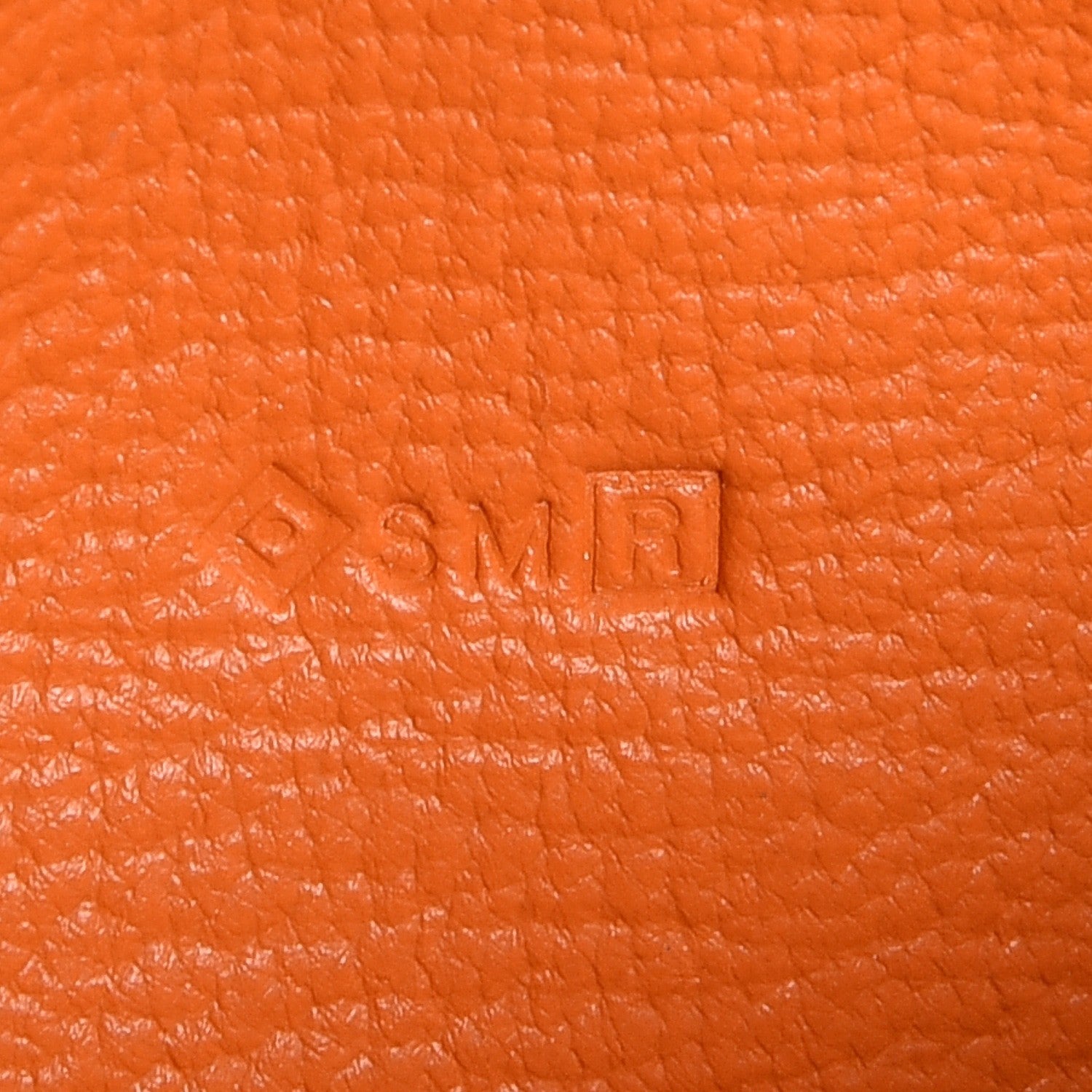 Hermes Chevre Mysore Bearn Wallet Orange 7 of 7