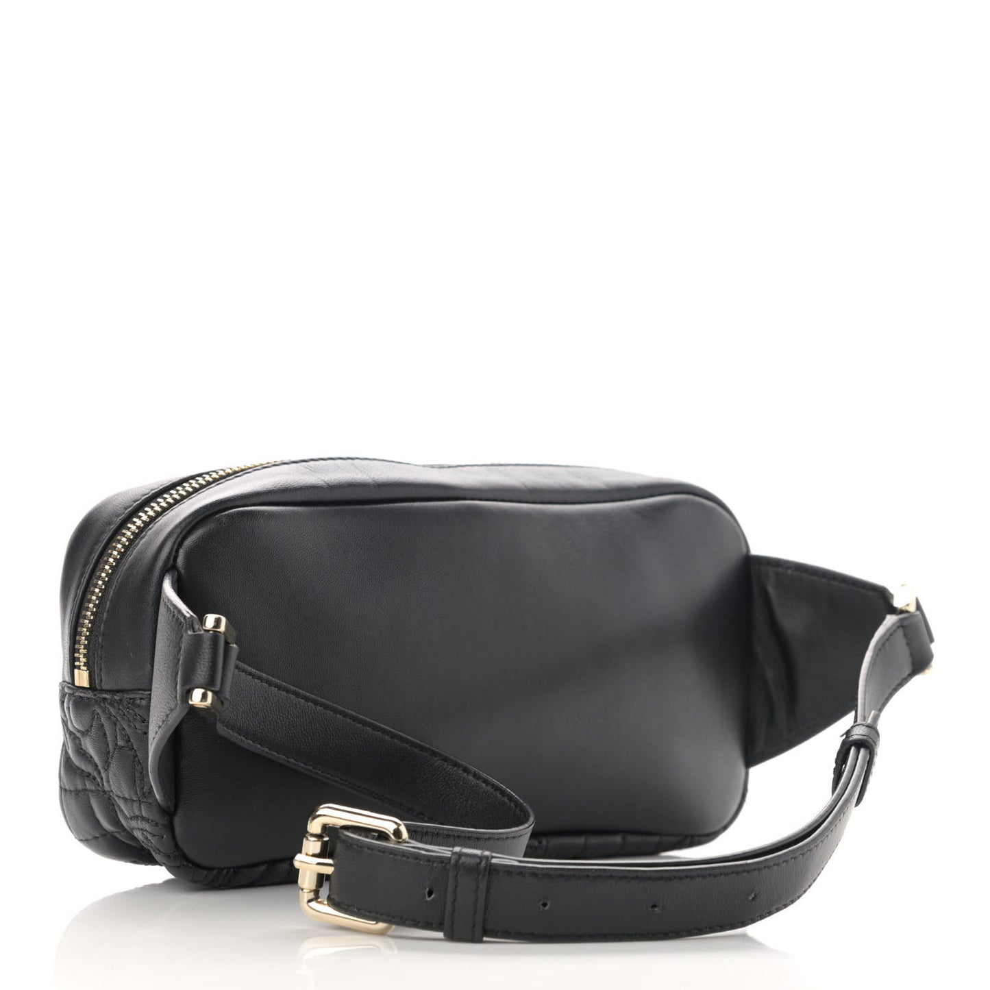 Nappa Barocco Quilted Vanitas Medea Belt Bag Black