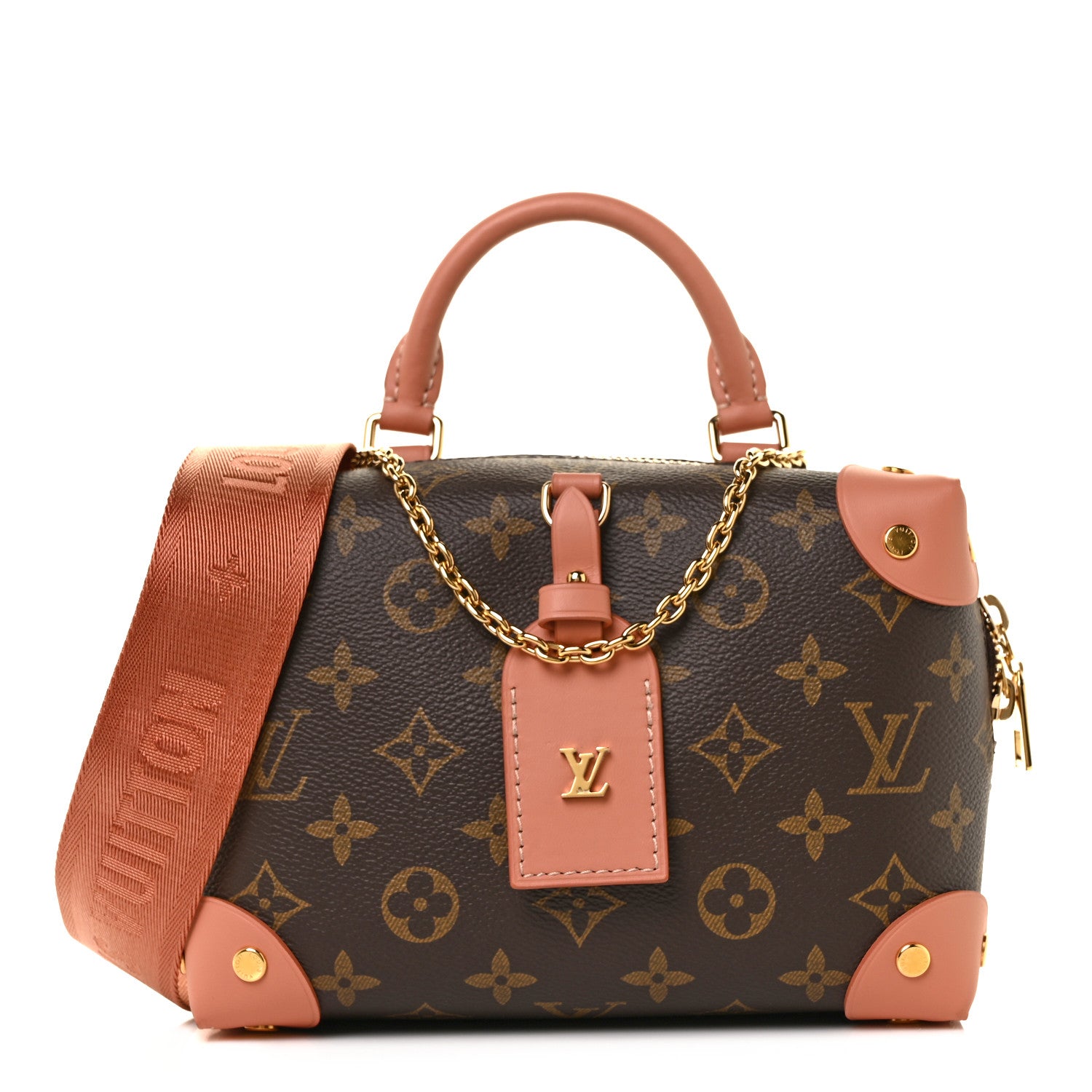Louis Vuitton Monogram Petite Malle Souple Peach 1 of 8