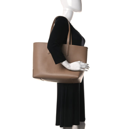 Burberry Calfskin TB Motif Embossed Medium Tote Camel 2 of 17