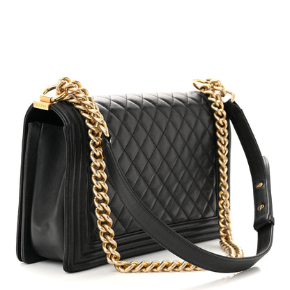 Chanel Lambskin Quilted New Medium Boy Flap Black 3 of 12