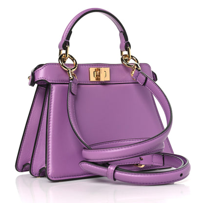 Fendi Shiny Nappa Petite Peekaboo I SEE U Satchel Violetta 3 of 10