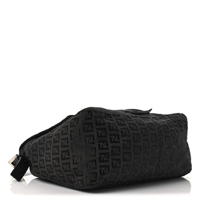Fendi Zucchino Mama Baguette Black 4 of 9