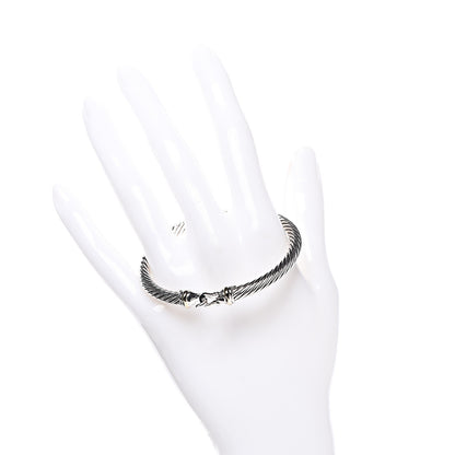 David Yurman Sterling Silver 18K Yellow Gold 5mm Cable Classic Buckle Bracelet 2 of 4