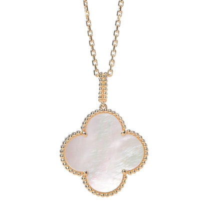 Van Cleef & Arpels 18K Yellow Gold Mother of Pearl Magic Alhambra Long Necklace 4 of 8