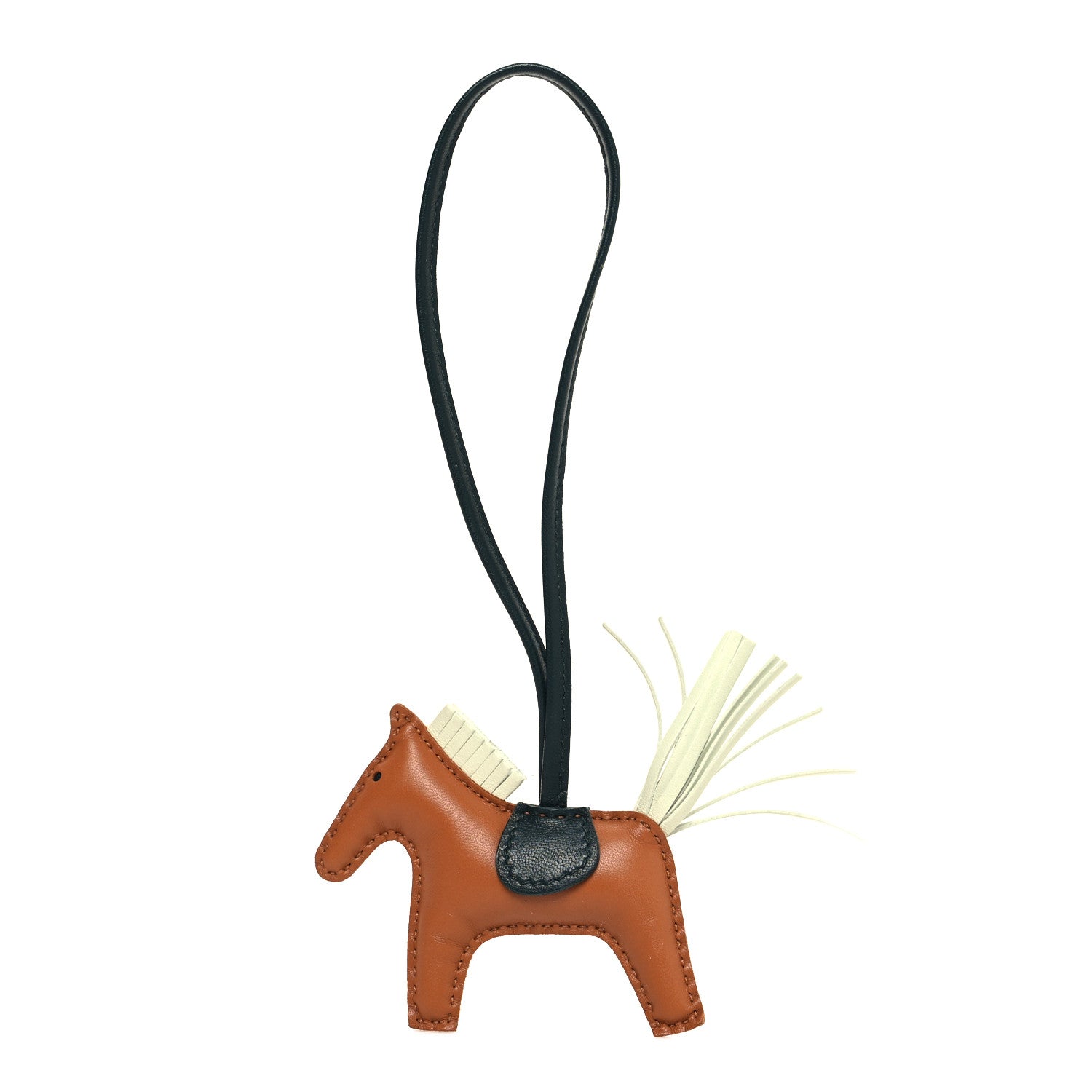 Hermes Milo Lambskin Grigri Rodeo Horse Bag Charm PM Gold Vert Cypress Vert Fizz 1 of 4