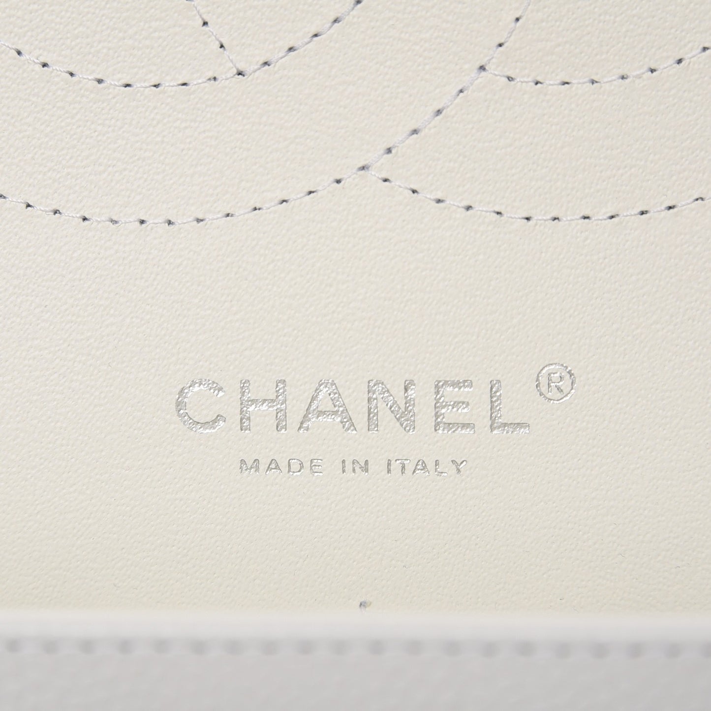 Caviar Quilted Jumbo Double Flap White