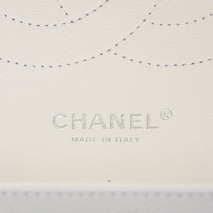 Chanel Caviar Quilted Jumbo Double Flap White 6 of 8