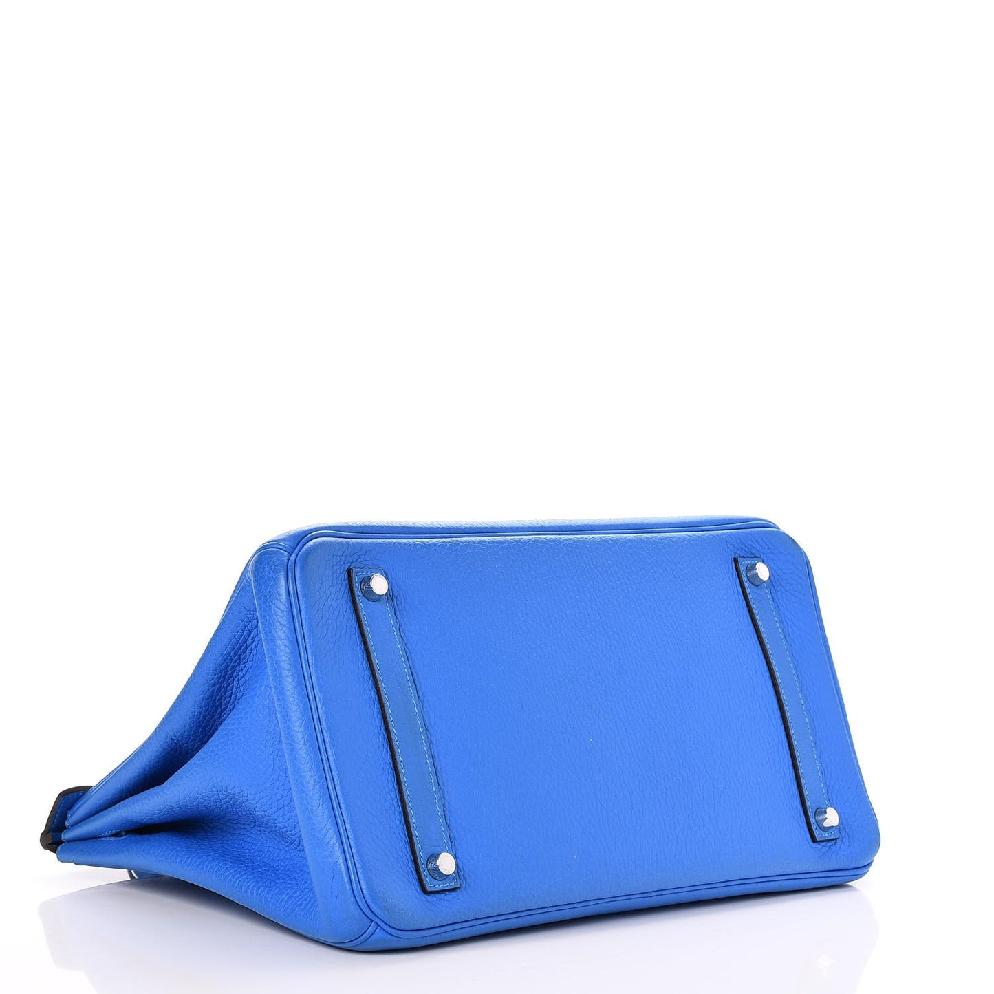 Taurillon Clemence Birkin 35 Bleu Hydra