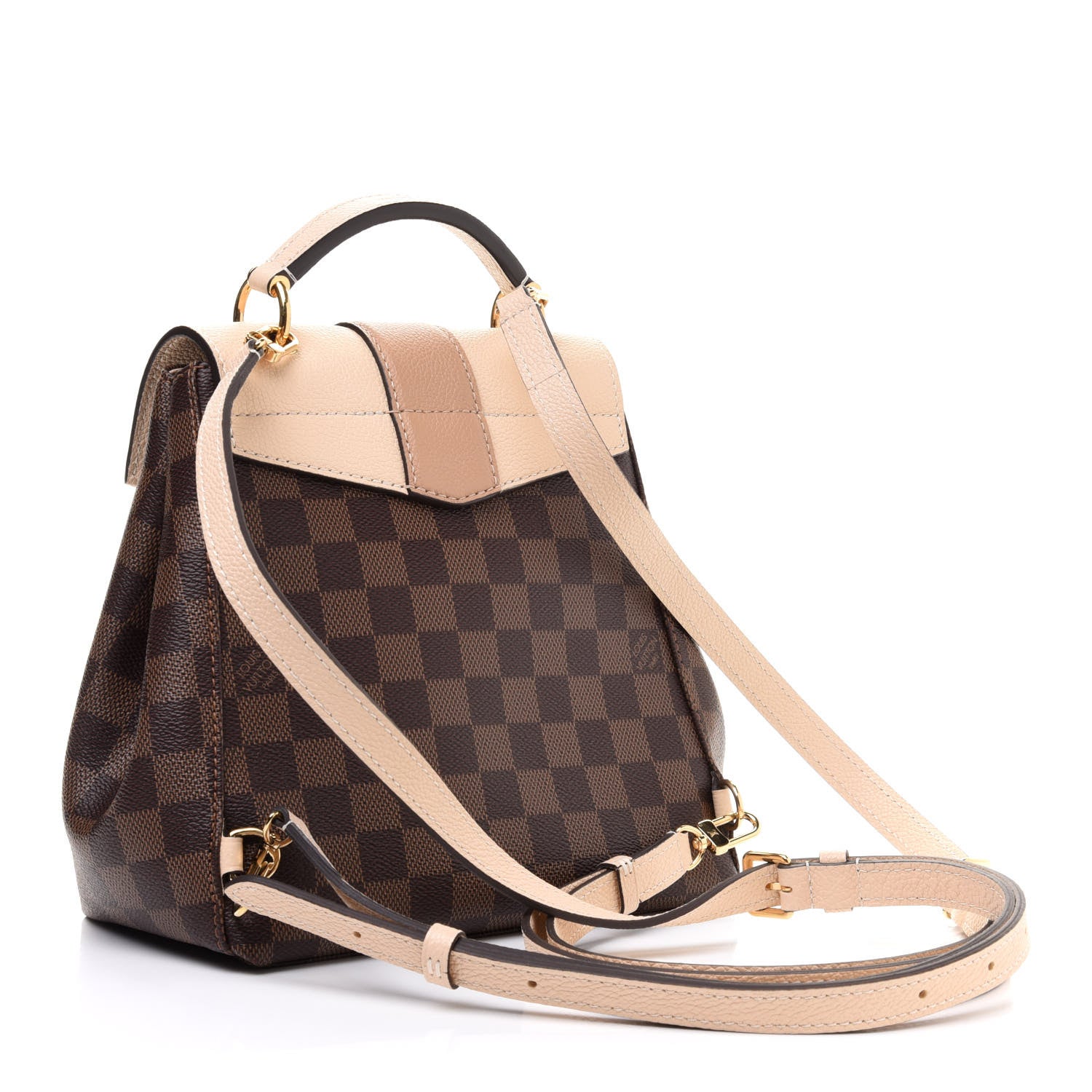 Louis Vuitton Damier Ebene Clapton Backpack Creme 3 of 13