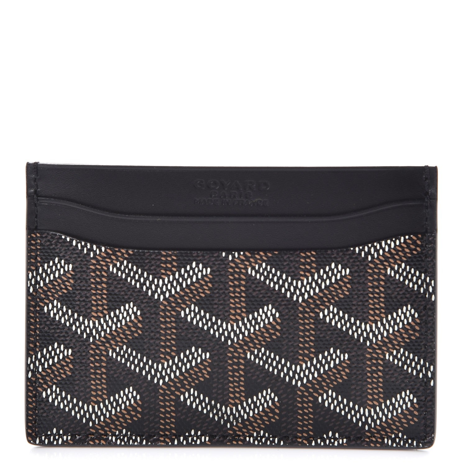 Goyard Goyardine Saint Sulpice Card Holder Black 1 of 8