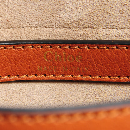 Chloe Calfskin Braided Small Hudson Bag Caramel 9 of 9