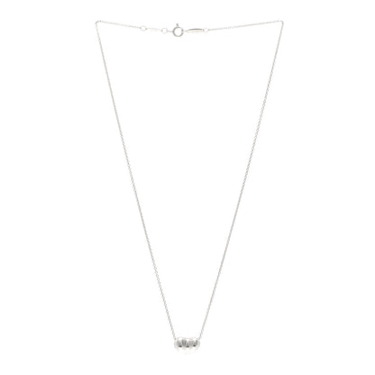 Tiffany Sterling Silver 12mm Elsa Peretti Bean Pendant Necklace 3 of 4
