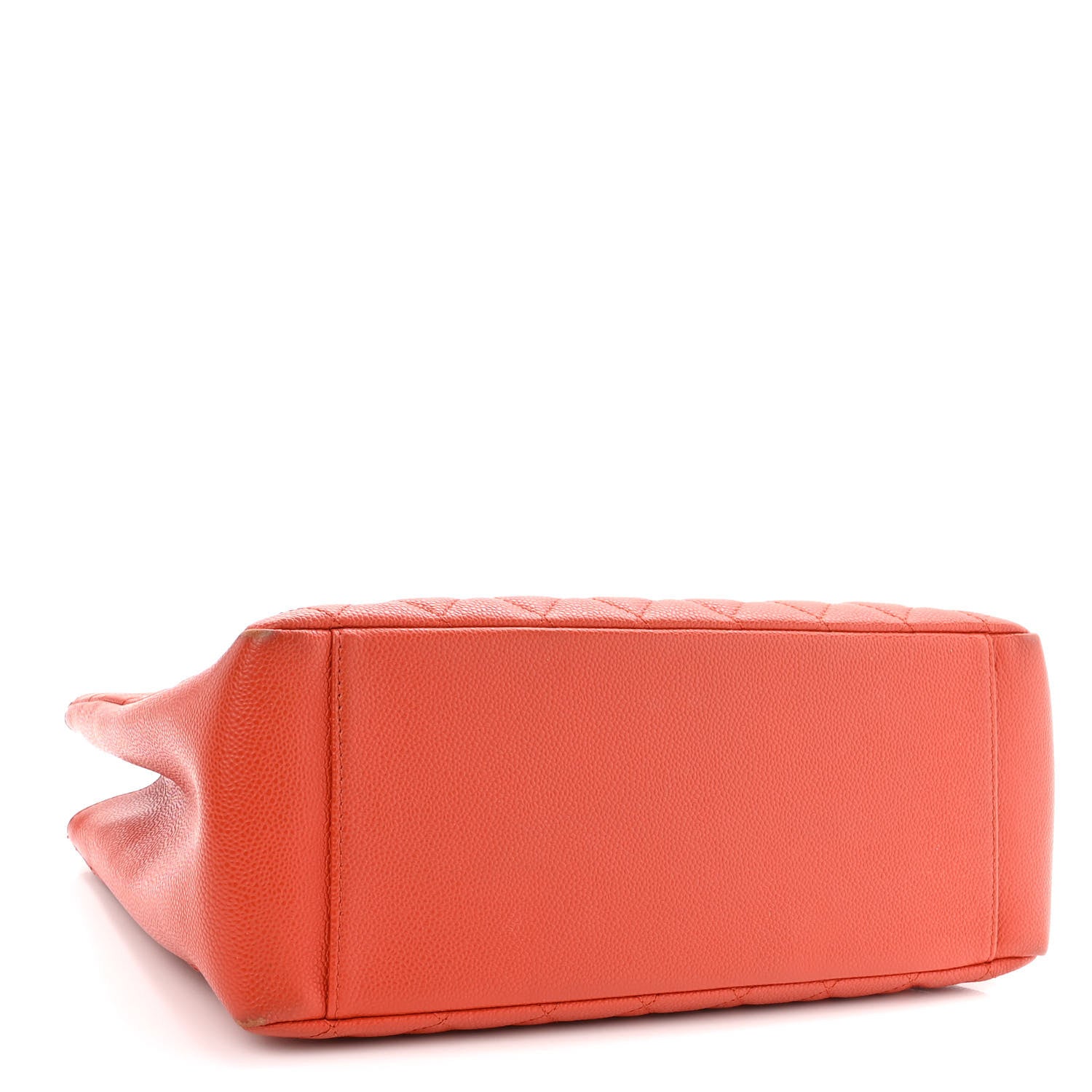 Chanel Caviar Quilted Grand Shopping Tote GST Orange 4 of 15