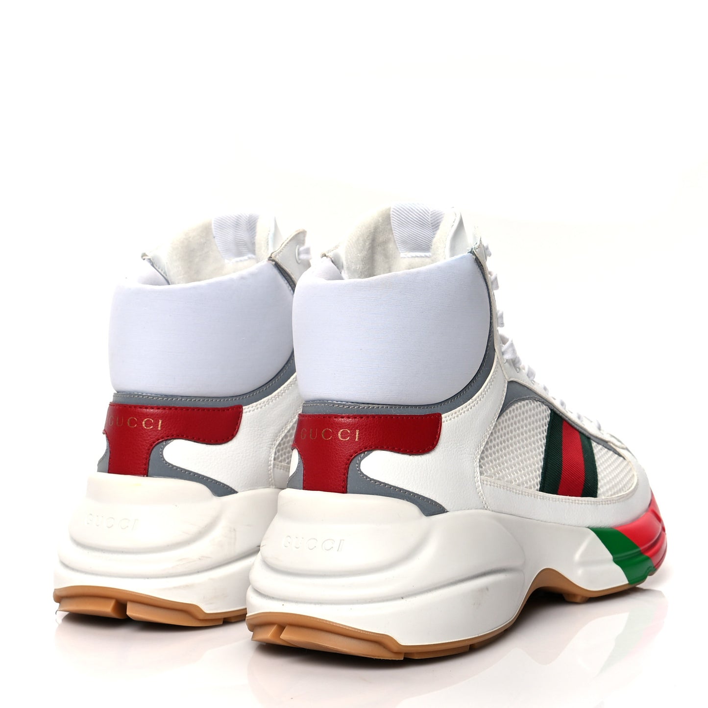 Calfskin High Top Sneakers 9.5 White