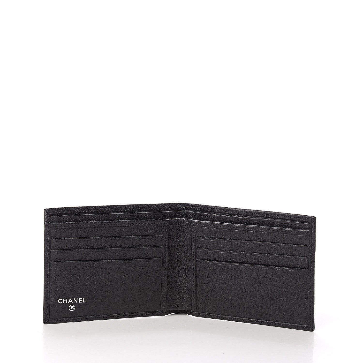 Chanel Goatkin CC Bi-Fold Wallet Black 4 of 11