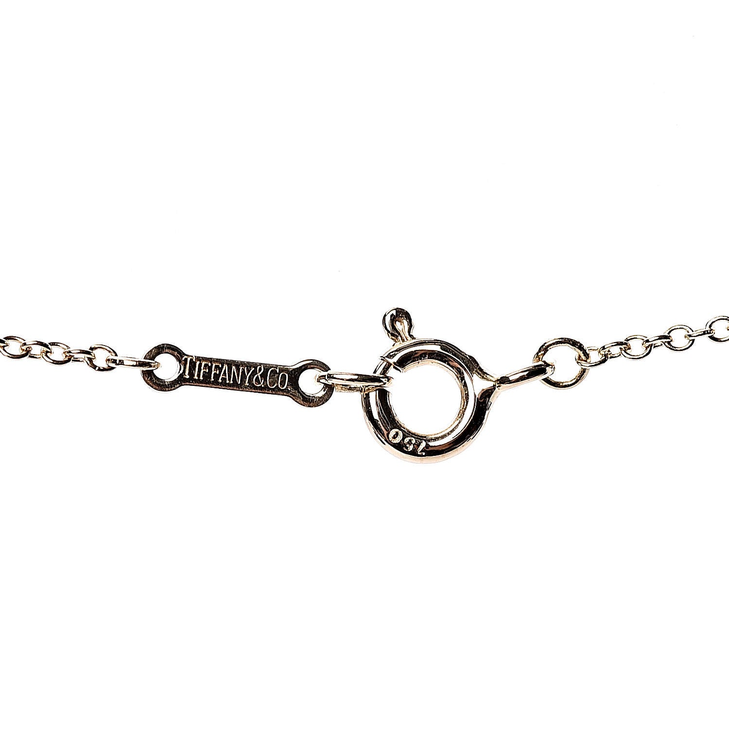 Tiffany 18K Yellow Gold Platinum Diamond Paloma Picasso Graffiti X Pendant Necklace 6 of 7