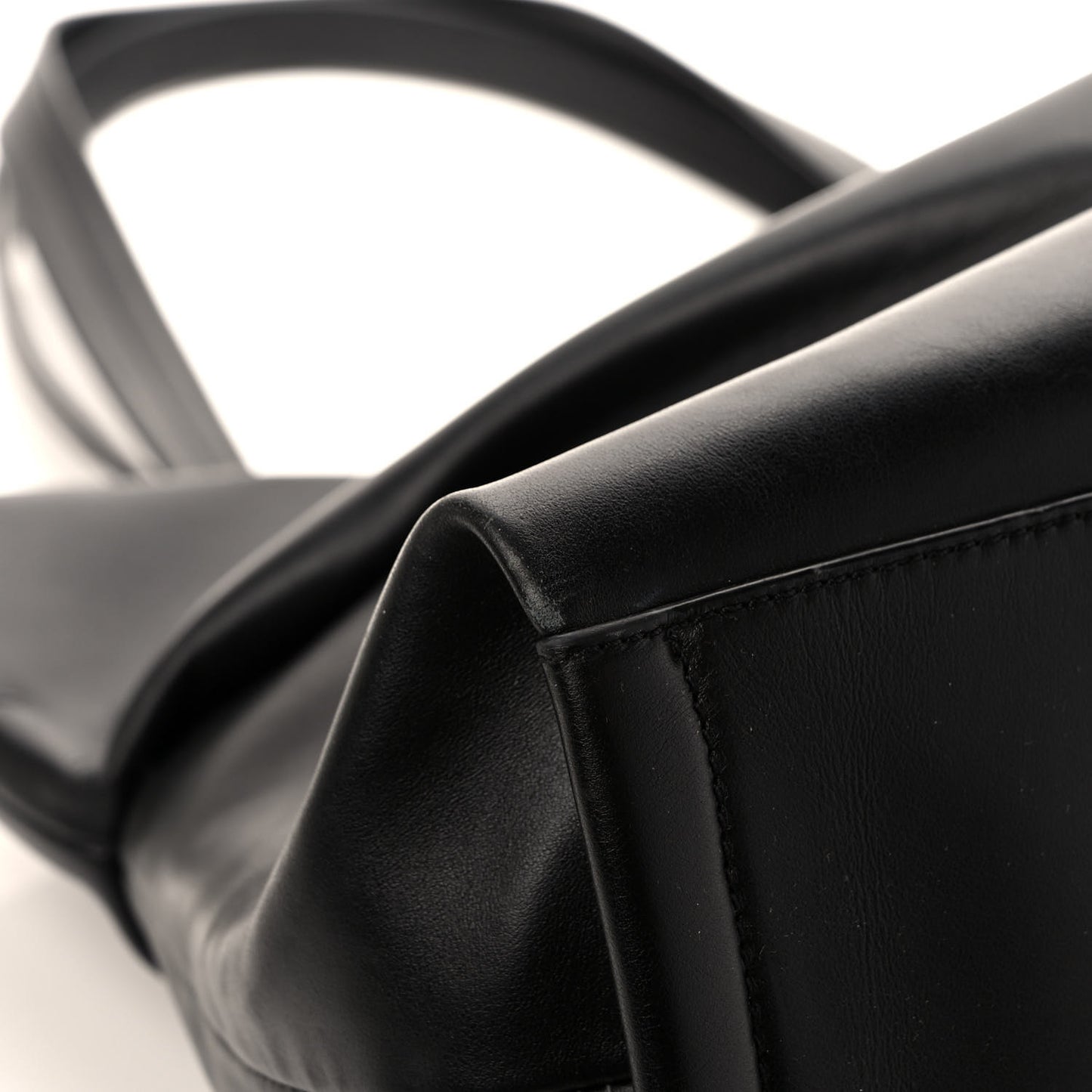 Calfskin Judy East West Tote Black