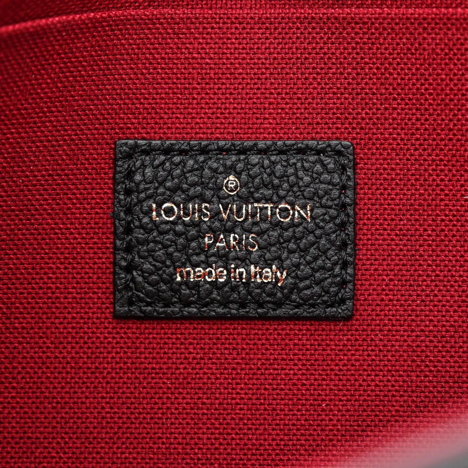 Louis Vuitton Empreinte Monogram Giant Felicie Pochette Black Beige 9 of 14