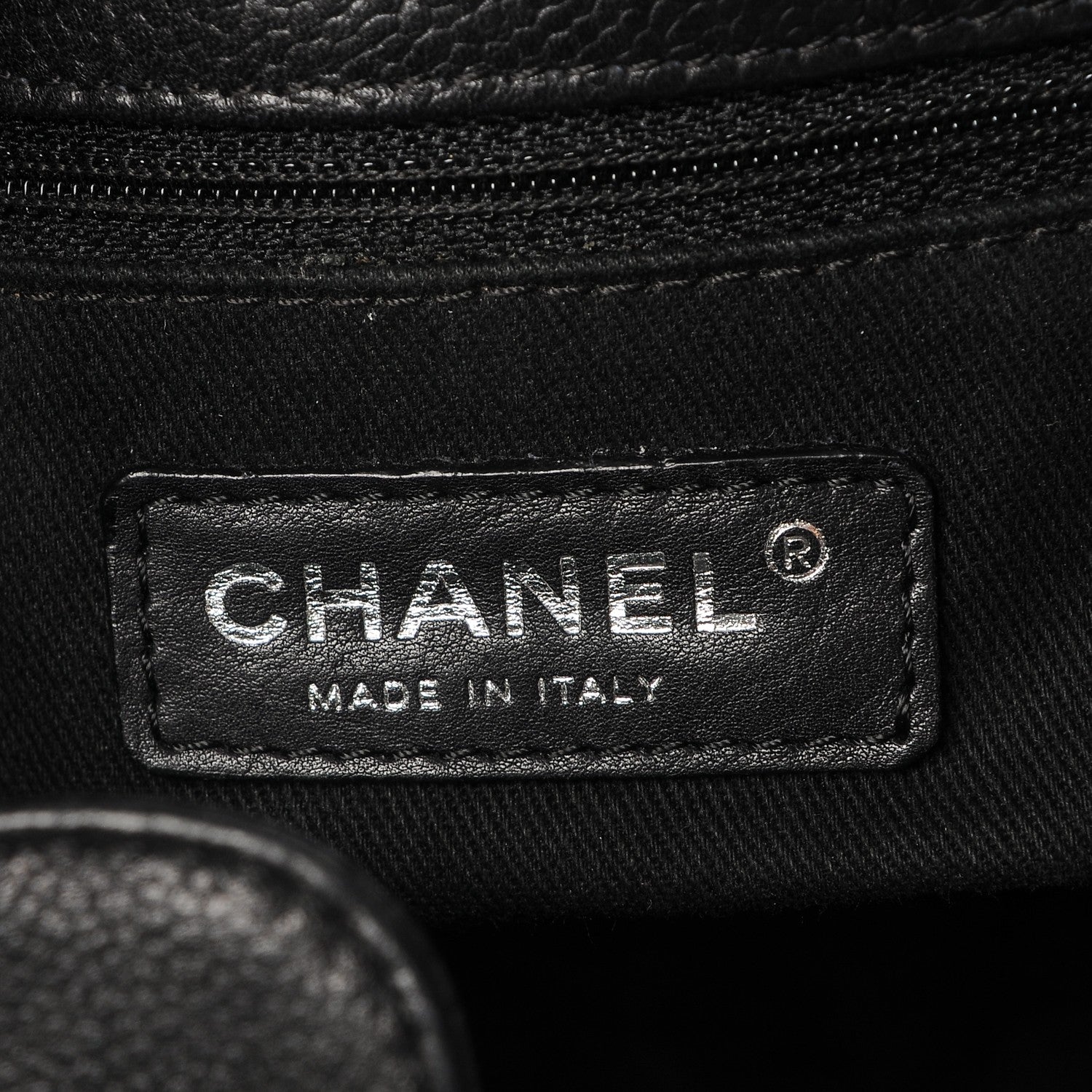 Chanel Caviar Quilted Petit Shopping Tote PST Black 6 of 7