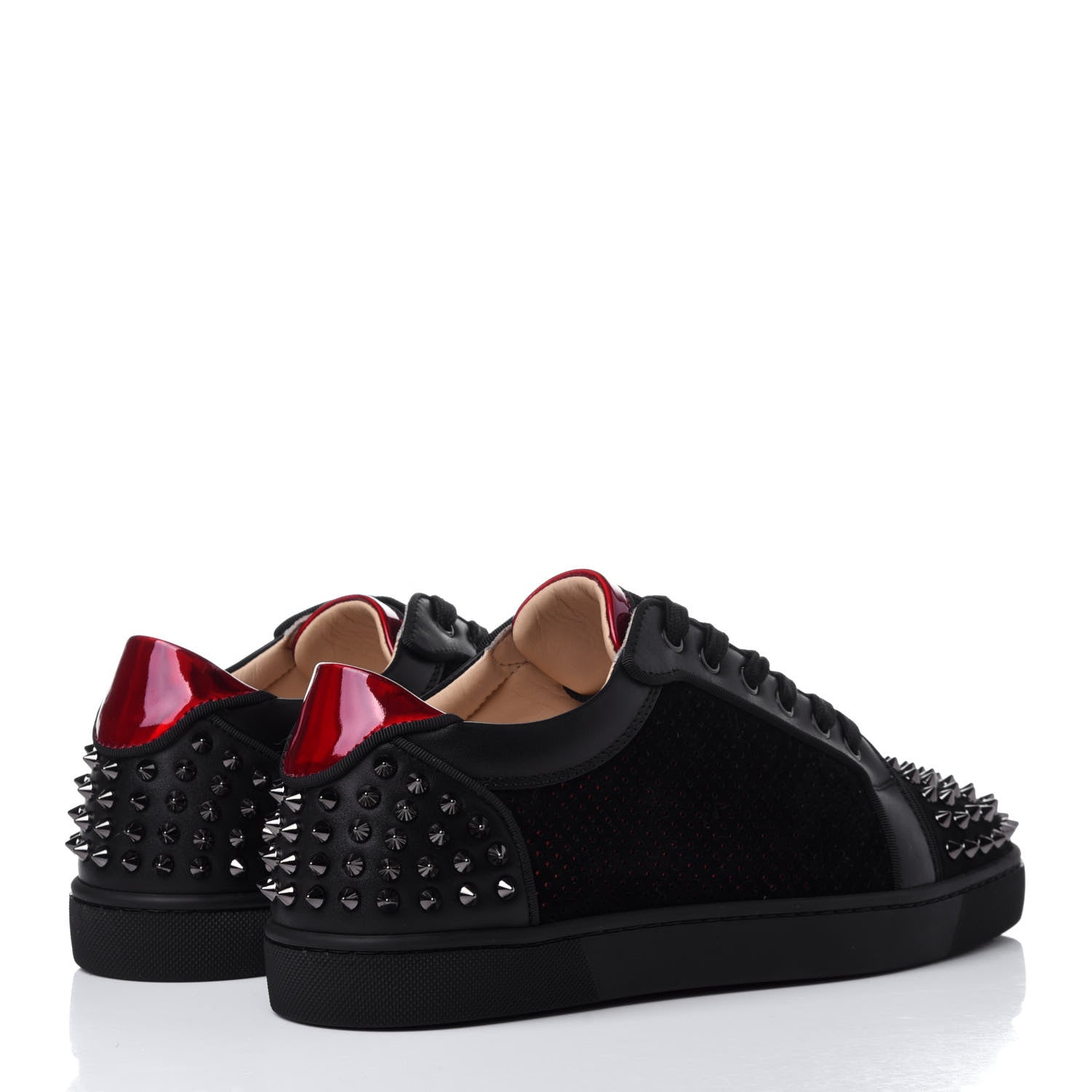 Christian Louboutin Suede Mens Seavaste 2 Orlato Flat Sneakers 42 Black 4 of 14