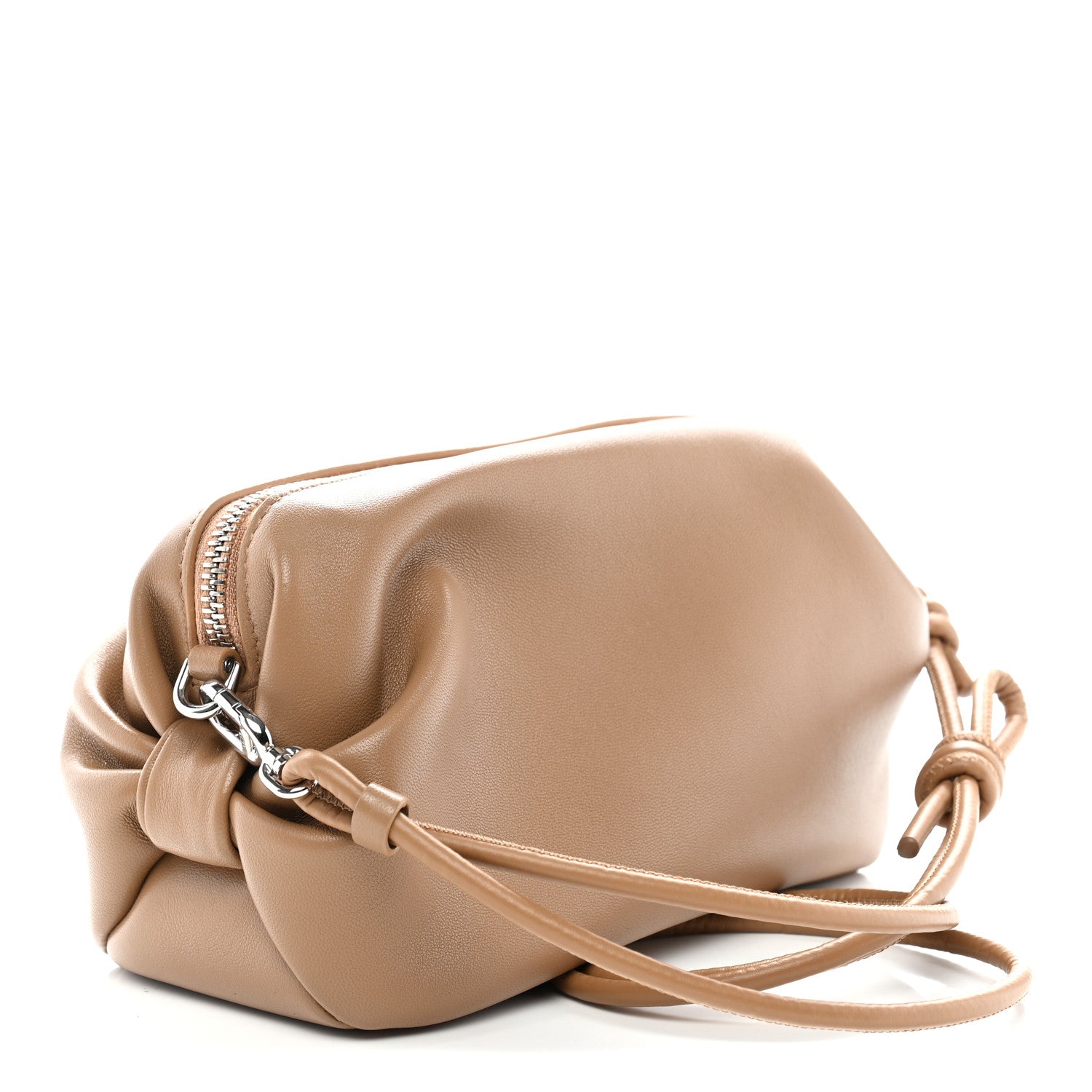 Christian Dior Supple Lambskin Bow Pouch Camel 3 of 12