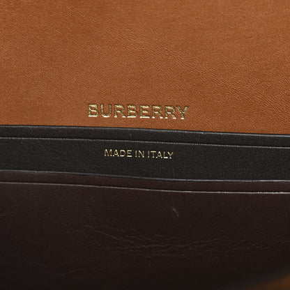 Burberry Calfskin Small Two-Tone Olympia Shoulder Bag Warm Tan 6 of 11