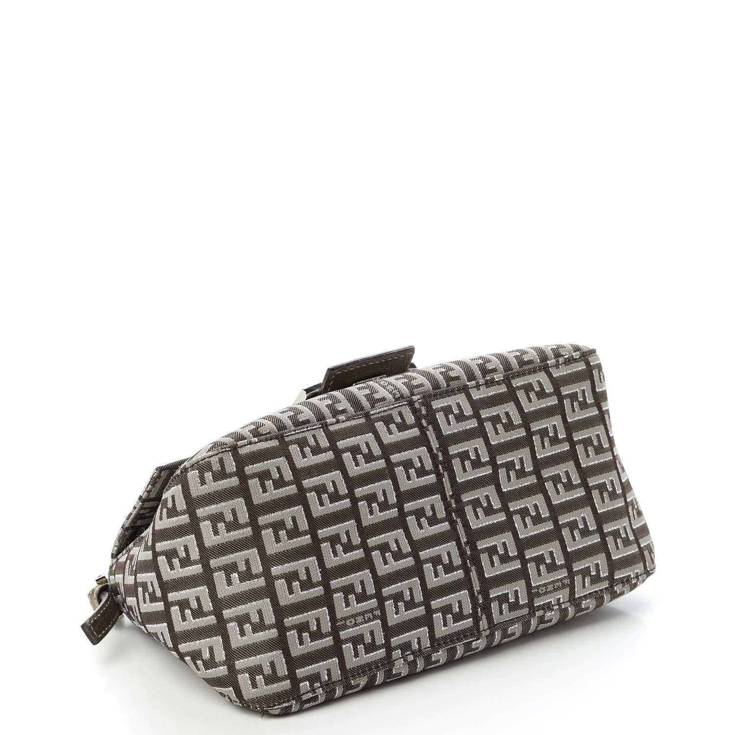 Fendi Zucchino Vachetta Mini Mama Baguette Caffe Argilla Canna di Fucile 4 of 10
