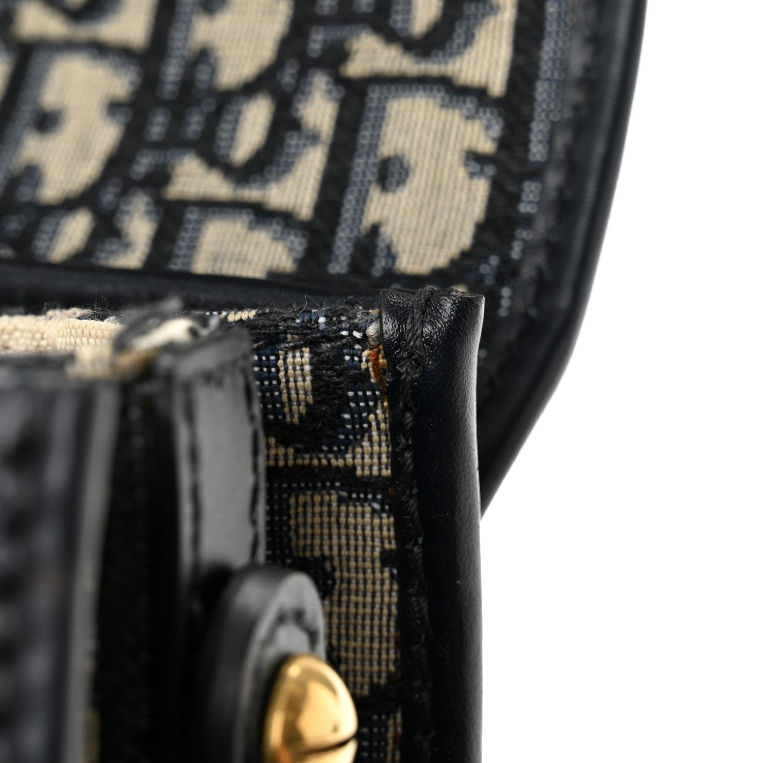 Christian Dior Oblique Square DiorAddict Flap Navy Blue 12 of 13