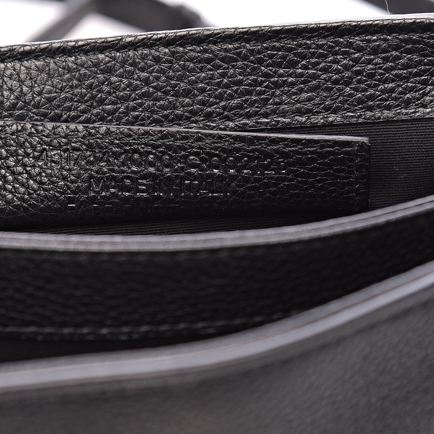 Balenciaga Grained Calfskin Le Dix Nano Soft Cartable Black 7 of 10