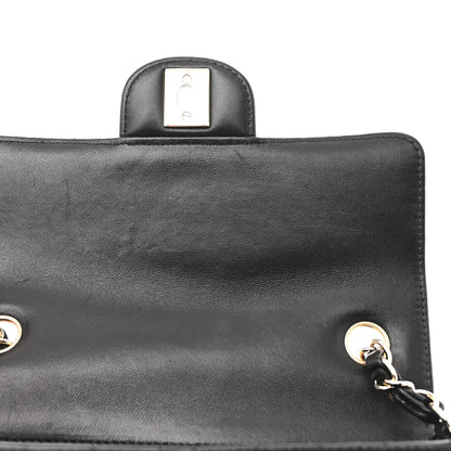 Chanel Lambskin Chevron Quilted Mini Rectangular Flap Black 11 of 16