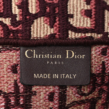 Christian Dior Oblique Large Book Tote Burgundy Multicolor 6 of 10