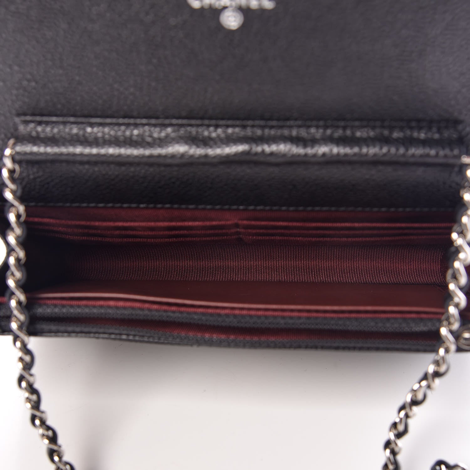 Chanel Caviar Quilted Wallet On Chain WOC Black 8 of 9