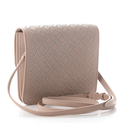 Alaia Calfskin Studded Arabesque Azzedine Messenger Flap Sable 2 of 7