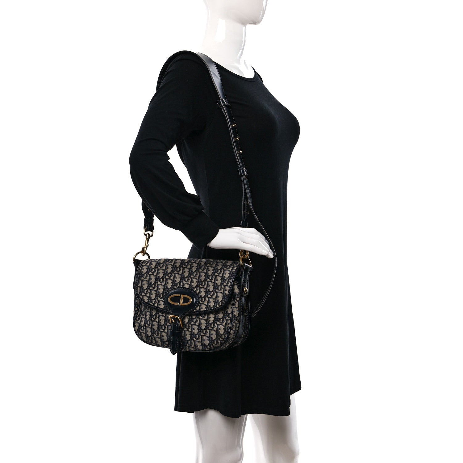 Christian Dior Oblique Medium Bobby Flap Blue 2 of 10