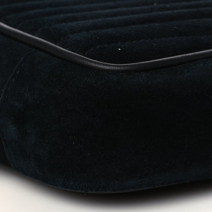 Saint Laurent Suede Matelasse Monogram Mini Lou Camera Bag Black 10 of 11