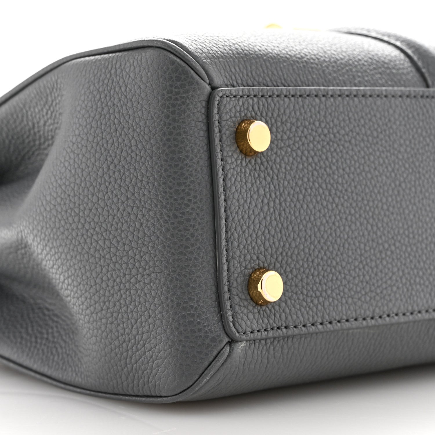 Celine Grained Calfskin Small 16 Top Handle Bag Storm 11 of 13
