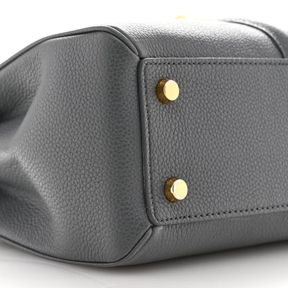 Celine Grained Calfskin Small 16 Top Handle Bag Storm 11 of 13