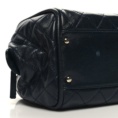 Chanel Caviar Quilted CC Timeless Bowler Navy 9 of 11